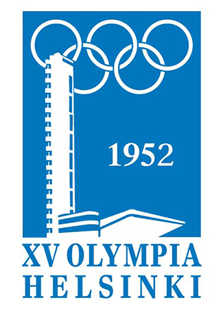 Olympics logo Helsinki Finland 1952 winter